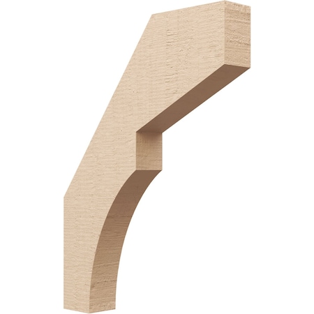 Ekena Millwork 3-inch W x 18-inch D x 24-inch H Monterey Rough Cedar Woodgrain TimberThane Knee Brace, Primed BRCUR03X18X24MONRCPR